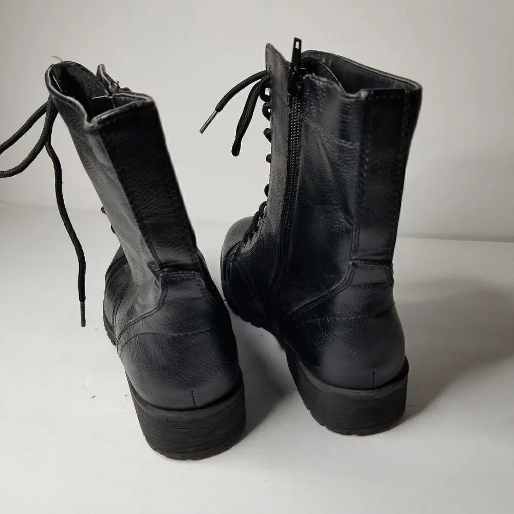 Bamboo boots side zipper